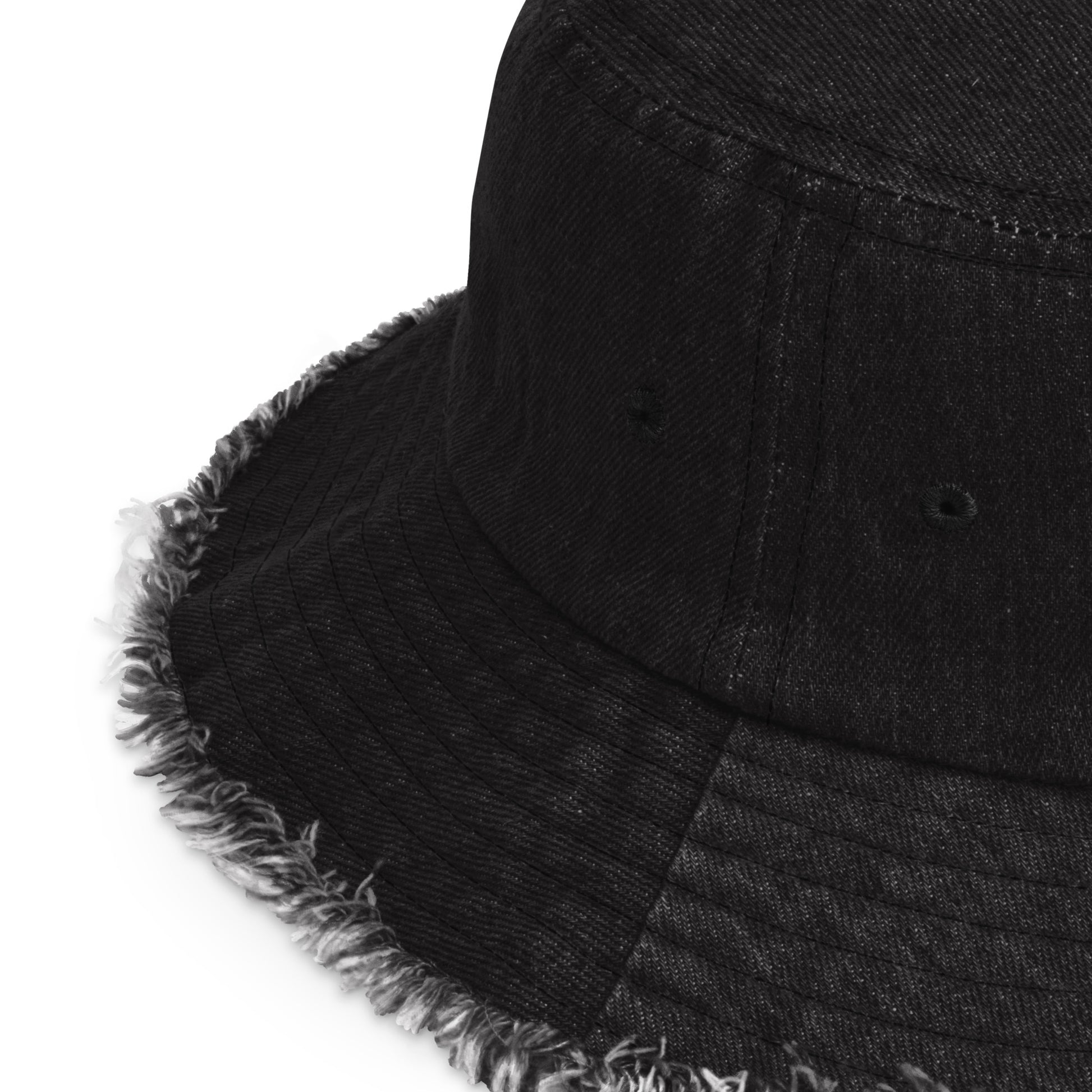 Erinyes Distressed denim bucket hat - Erinyes