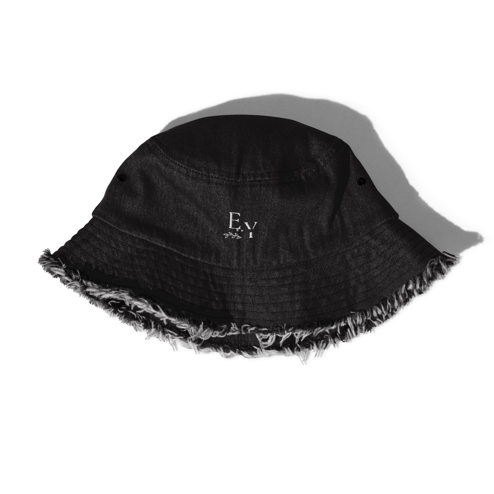 Erinyes Distressed denim bucket hat - Erinyes