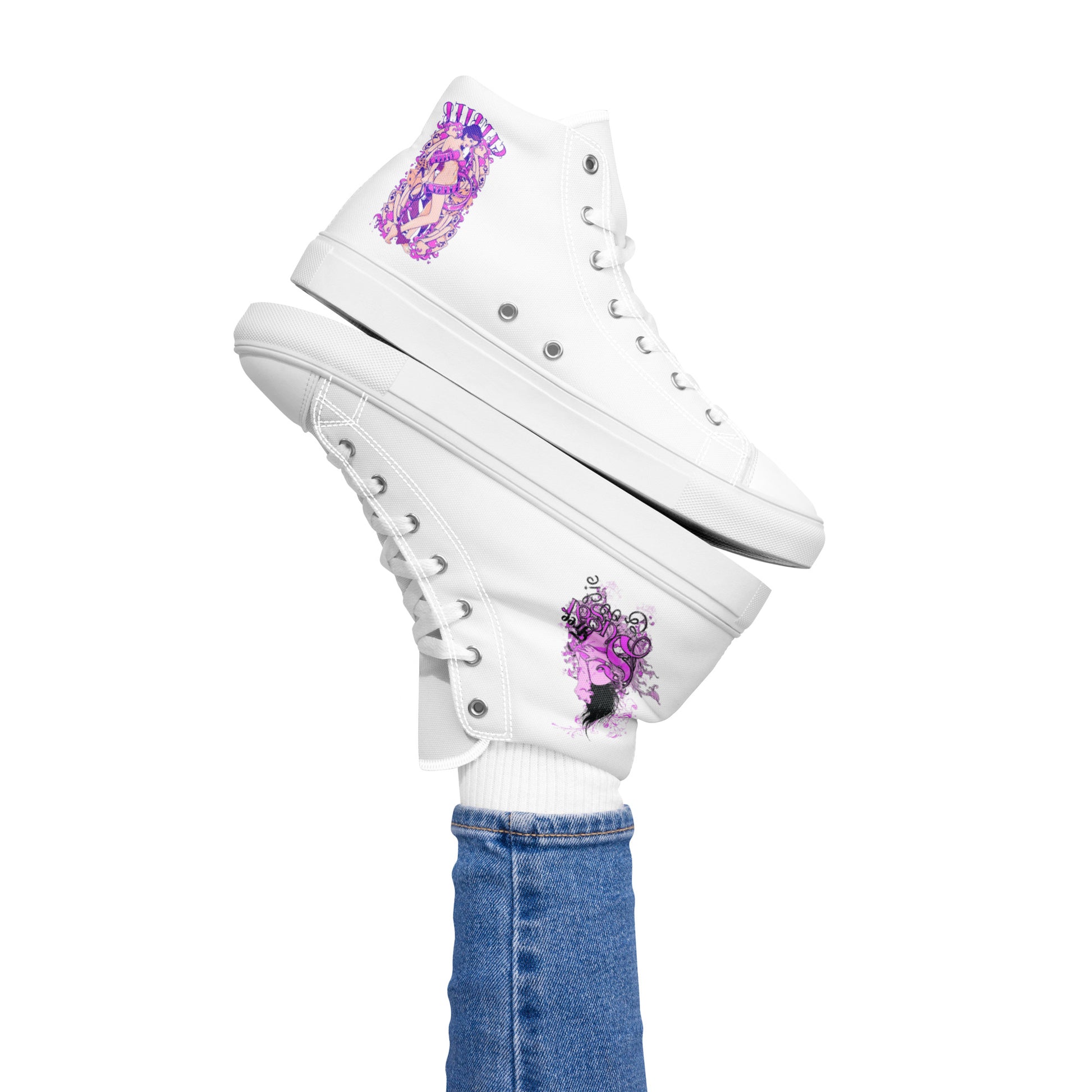 Erinyes Women’s high top canvas shoes - Erinyes