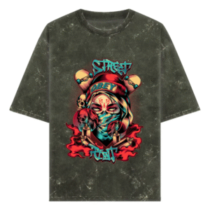 street acidwash oversized tshirt