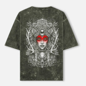 unisex acid washed oversized tee